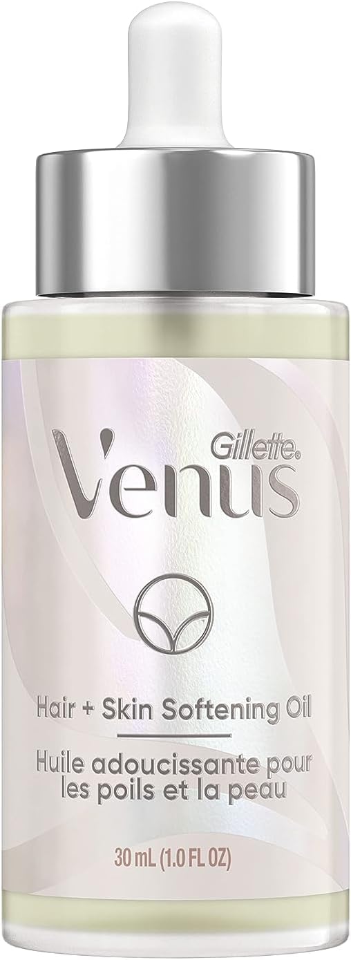 Gillette Venus for-Pubic-Hair and Skin, Softening Oil, 1 oz