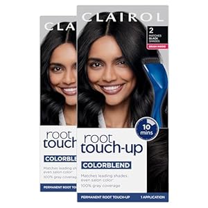 Clairol Root Touch-Up Permanent Hair Color Creme, 2 Black, 2 Count