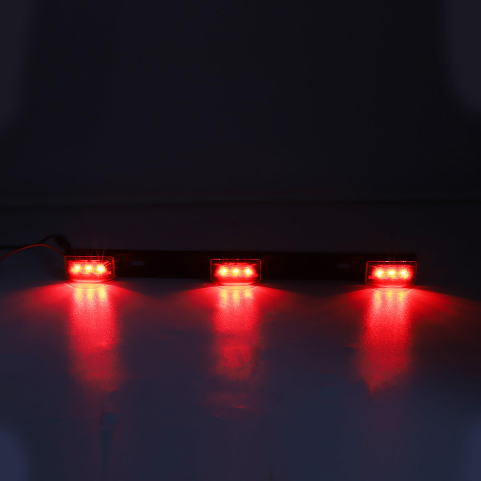 universal 15 pulgadas 9 LED luz trasera remolque luz de freno, tercera luz de freno de alta montaje rojo lámpara trasera 12V rojo 1pcs