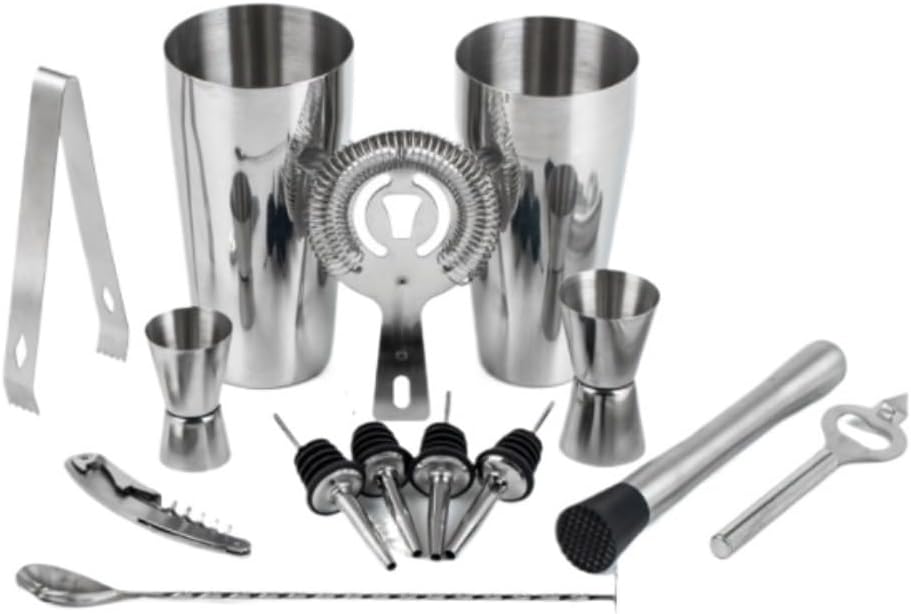 Kit de Bartender Coctelera de Acero Inoxidable Set Bar