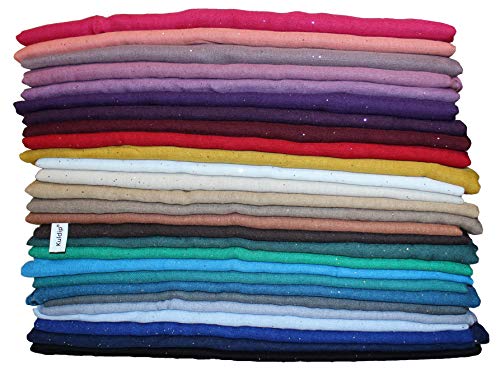 Kuldip Maxi Glitter Pashmina Scarf Shawl Wrap. Assorted Colors. (Pack of 10)3