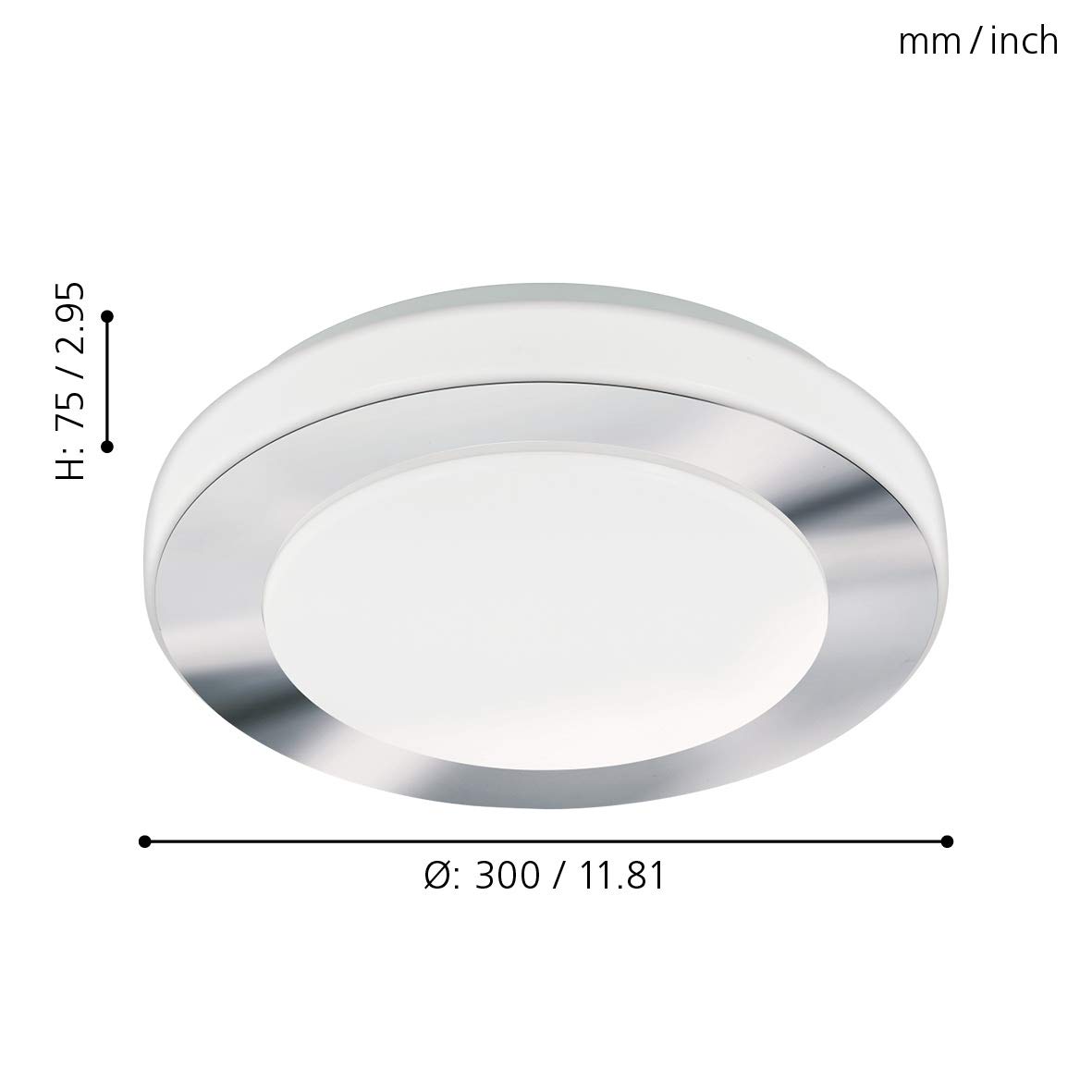 EGLO LED lampa sufitowa LED Carpi