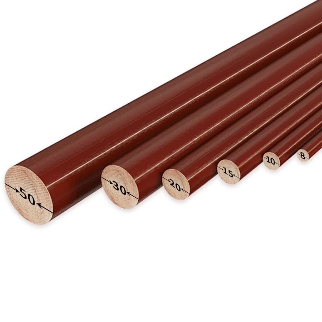 1 Barre En Bakélite De 20 Mm, 25 Mm, 30 Mm, Tige Stratifiée En Résine Phénolique De 1000 Mm, Bâton Isolant En Bois Électrique Résistant Aux Hautes Températures(20mm)