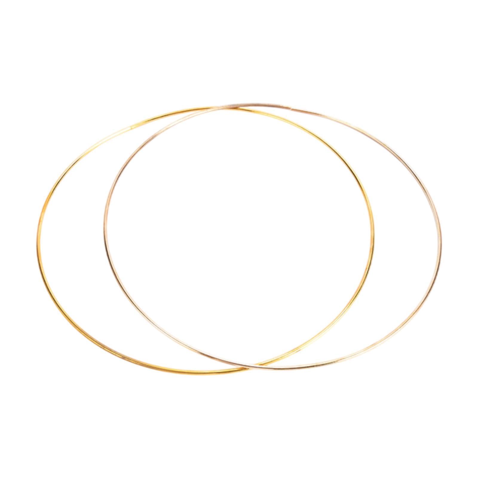 2 Pieces Metal Hoops Wreath Frame Round for Plant Hangers Wedding Wreath DIY-image-22