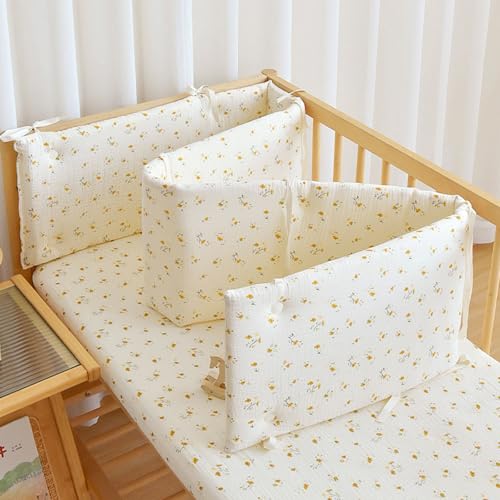 PTKG Barrera Cama NiñOs CojíN Barandilla de Seguridad para NiñOs Alfombra AnticolisióN Suave Transpirable CojíN de Blanda ProteccióN Integral Chichoneras Blanda CojíN de Blanda,D3,160 * 28cm