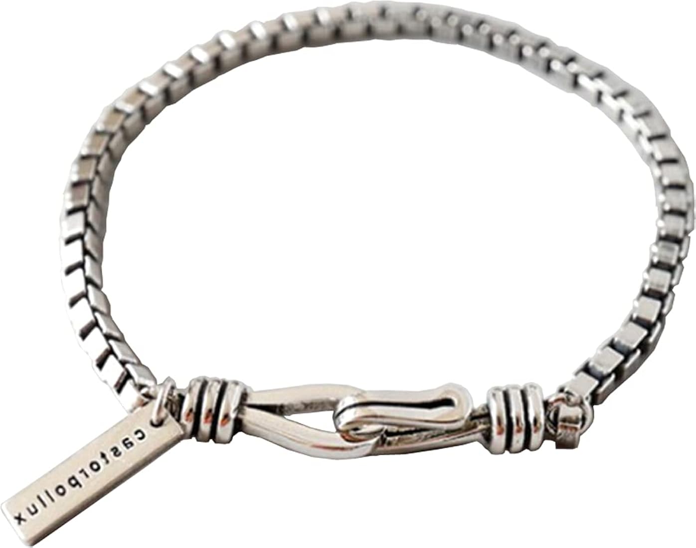 シルバー925Dチェーン2ブレスレット camping.com