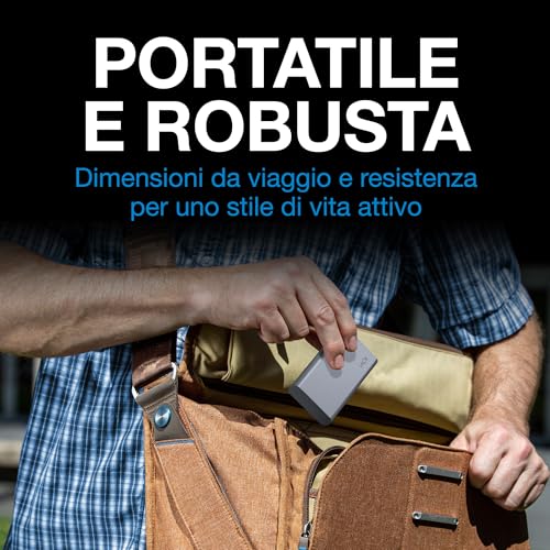 Lacie Mobile Ssd Secure 2TB — Design Sottile, Usb‑C Ssd Esterno Portatile, Grey, Per Mac E Windows — Rescue Data Recovery Incluso - 7