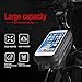 Bike Frame Phone Bag, Bicycle Mobile Phone Hard Case, Mountain Bike Functional Touchscreen Top Tube Bag 19x10x7.5cm