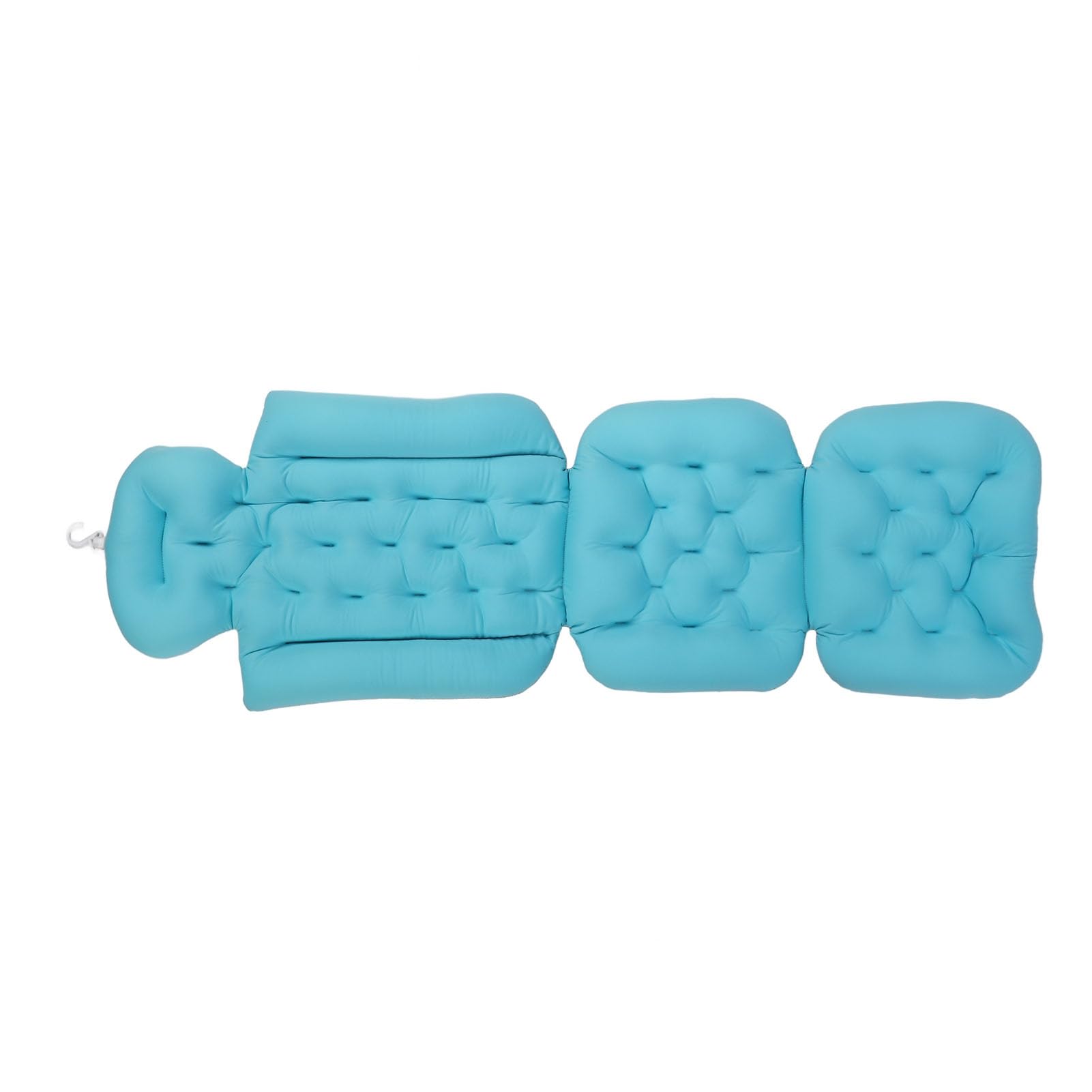 Naroote Almohada de Baño de Cuerpo Completo, Diseño Ergonómico, Evita Resbalones, Cojín de Bañera Lavable Desmontable para Adultos, SPA (Blue)