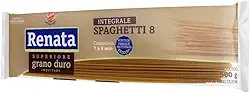 MACARRÃO RENATA TRIGO GRANO DURO INTEGRALE SPAGHETTI 8 30X500