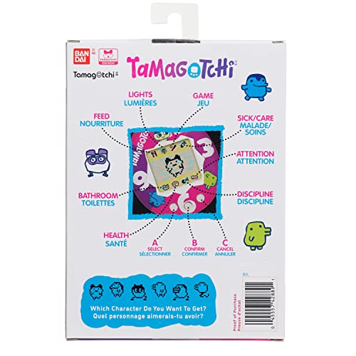 Image of Tamagotchi Original - Purple-Pink Clock