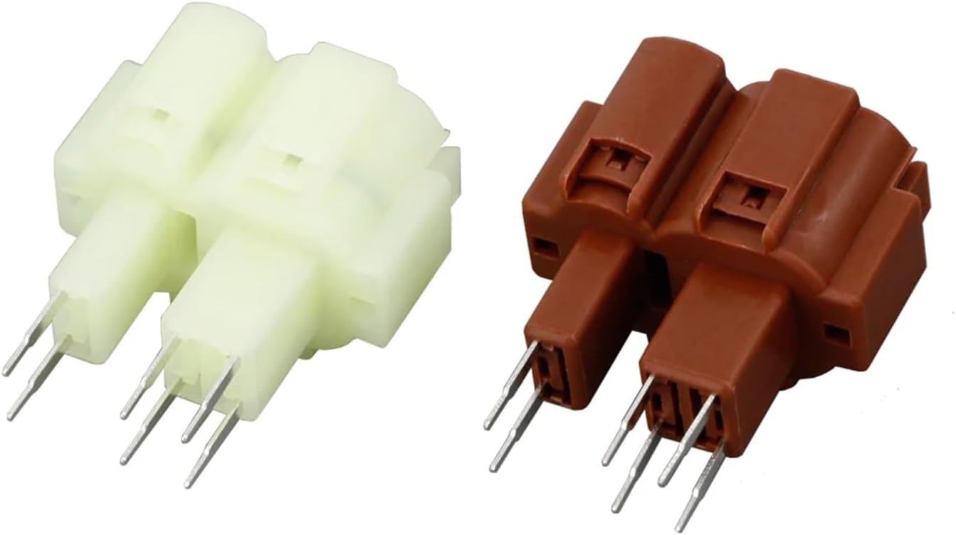 5 Sets 2.3mm Series Plug 6 Pin Ways Automotive Cable Wire Harness Connector Socket Auto Pcb Pin Header Male DJ7064-2.3-10(White)