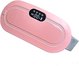 Heaven Portable Cordless Heating Pad -Thermal Pad Waist Heating Belt Rechargeable Cordless Menstrual Heating Massage Pad For Period Pain And Back Pain Relief (Pink)