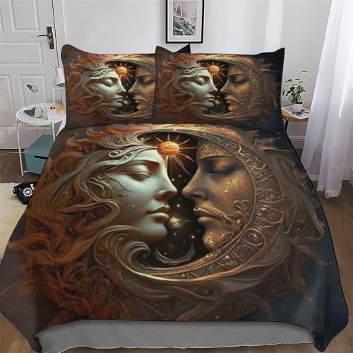Housse de couette microfibre douce avec fermeture éclair 3 pièces - 2