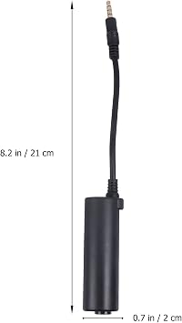 Electric Guitar Adapter Interface for Line Instruments and Bass with Instrument Input Compatible with Smartphone Featuring Rubber and Copper Wire Material for Guitar Lovers