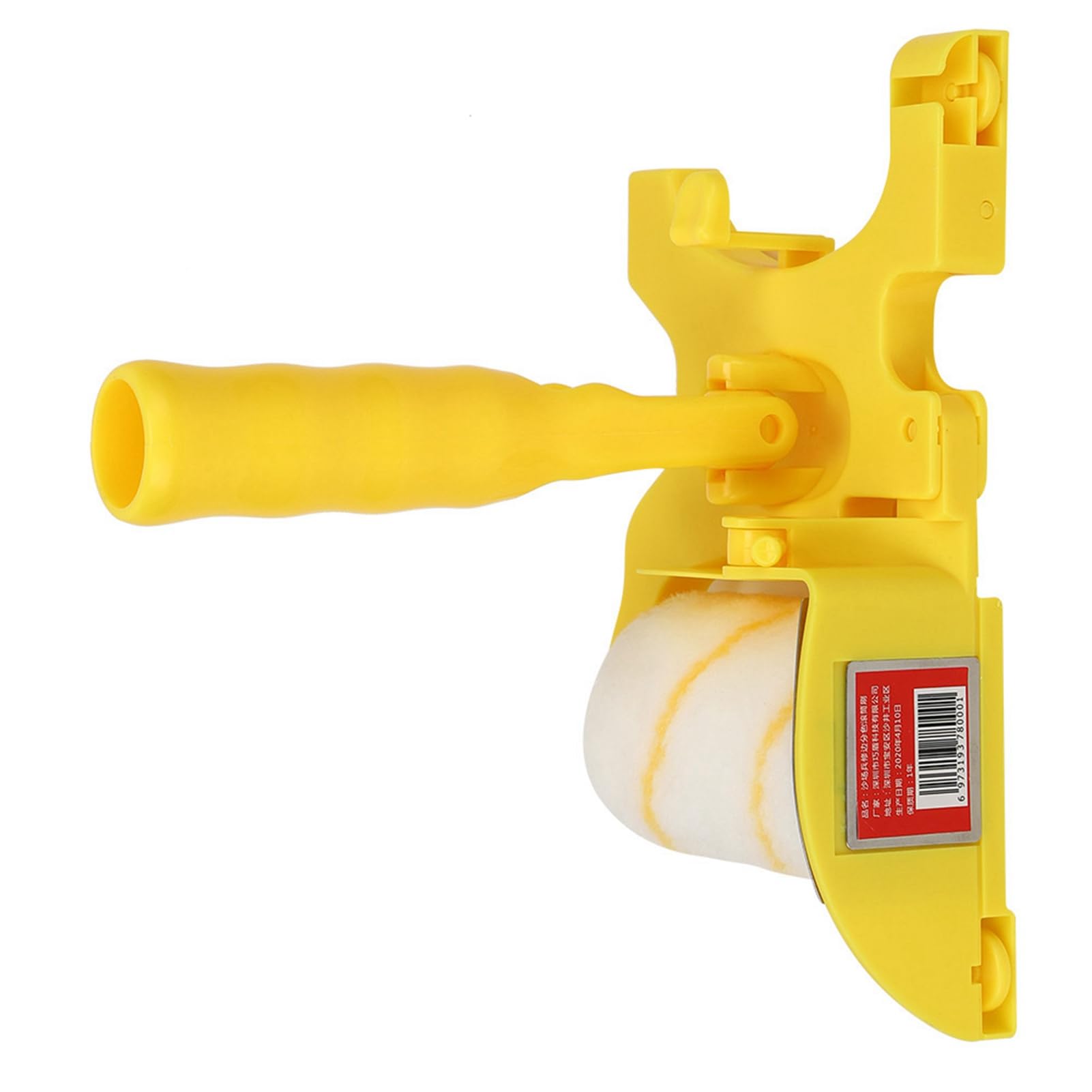 Kit de rouleau de peinture, brosse de bordure, ensemble de rouleau de peinture et de plateau de brosse, outil de sécurité pour plafond mural, avec 2 x rouleau, 1 x brosse, 11,8 x 4,7 x 2,5 pouces,