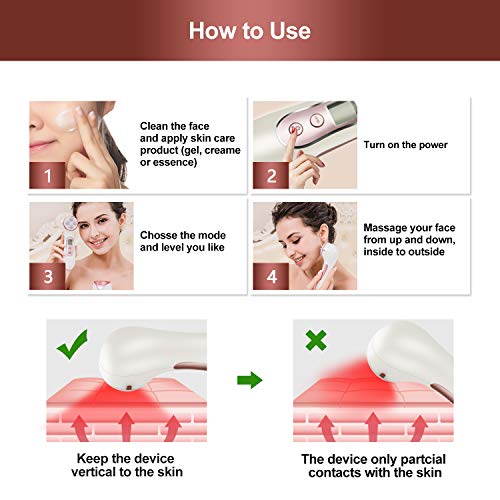 High Frequency Facial Machine 5 in 1 Facial Massager Micro-Current Recharable Facial Frequency Device - Image 6