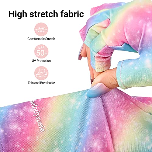 Melodysusie Uv Glove For Gel Nail Lamp, Professional Upf50+ Uv Protection Gloves For Manicures, Nail Art Skin Care Fingerless Anti Uv Glove Protect Hands From Uv Harm #TOP6