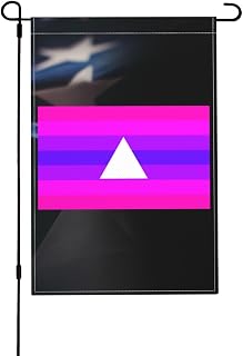 Pansexual Pan Gay Pride Flag Rustic Garden Flag 12x18 Double Sided Burlap Yard Decor For Outdoor Display