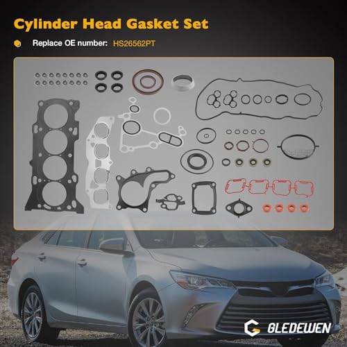 Image of 2.5L 2.7L Head Gasket Set, Compatible with 2009-2019 Toyota Highlander Sienna Venza, Camry RAV4 Scion tC, Replace# HS26562PT
