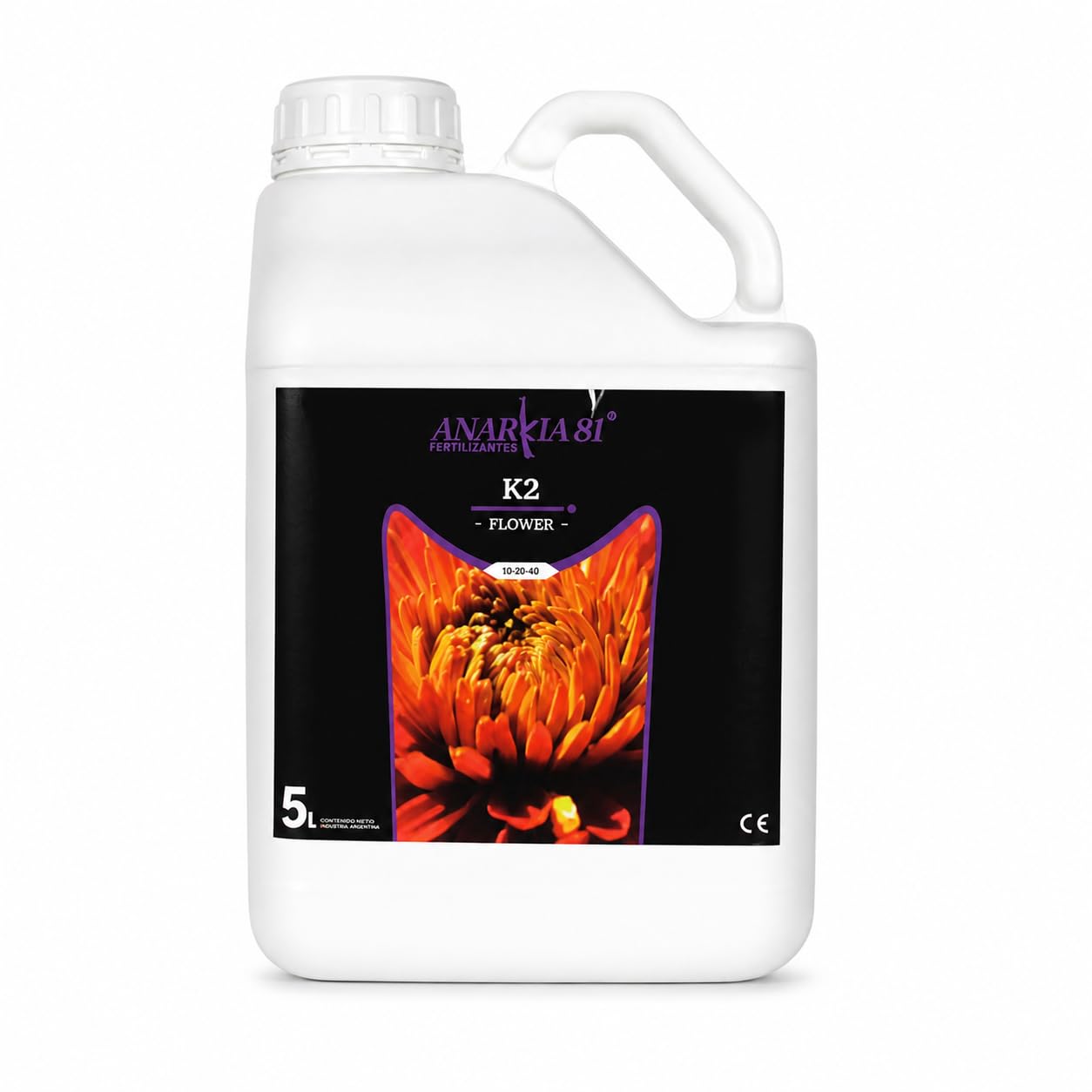 K2 5 L – Fertilizante de Floración para Plantas Nutrición Base Alta Concentración PK Acción Rápida Mejora Densidad Peso y Rendimiento en Cultivo Interior y Exterior - Anarkia81