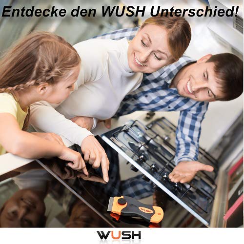 Glasschaber WUSH Profi Ceranfeldschaber mit Edelstahl- und Kunststoffklingen