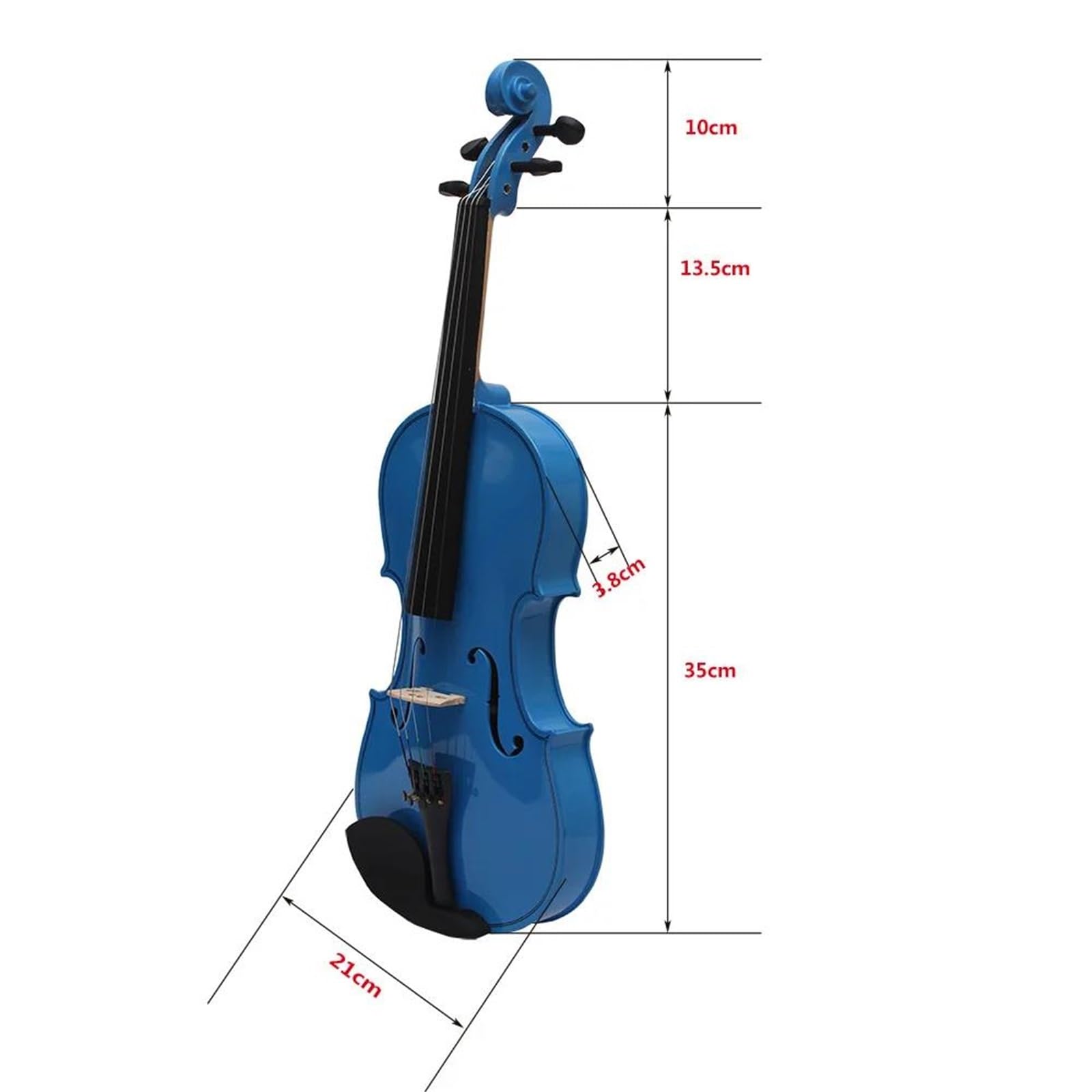 Violini Acustici Un Violino Elettronico Da 4/4 Pollici Perfetto Per Principianti E Musicisti Professionisti.(Blue)