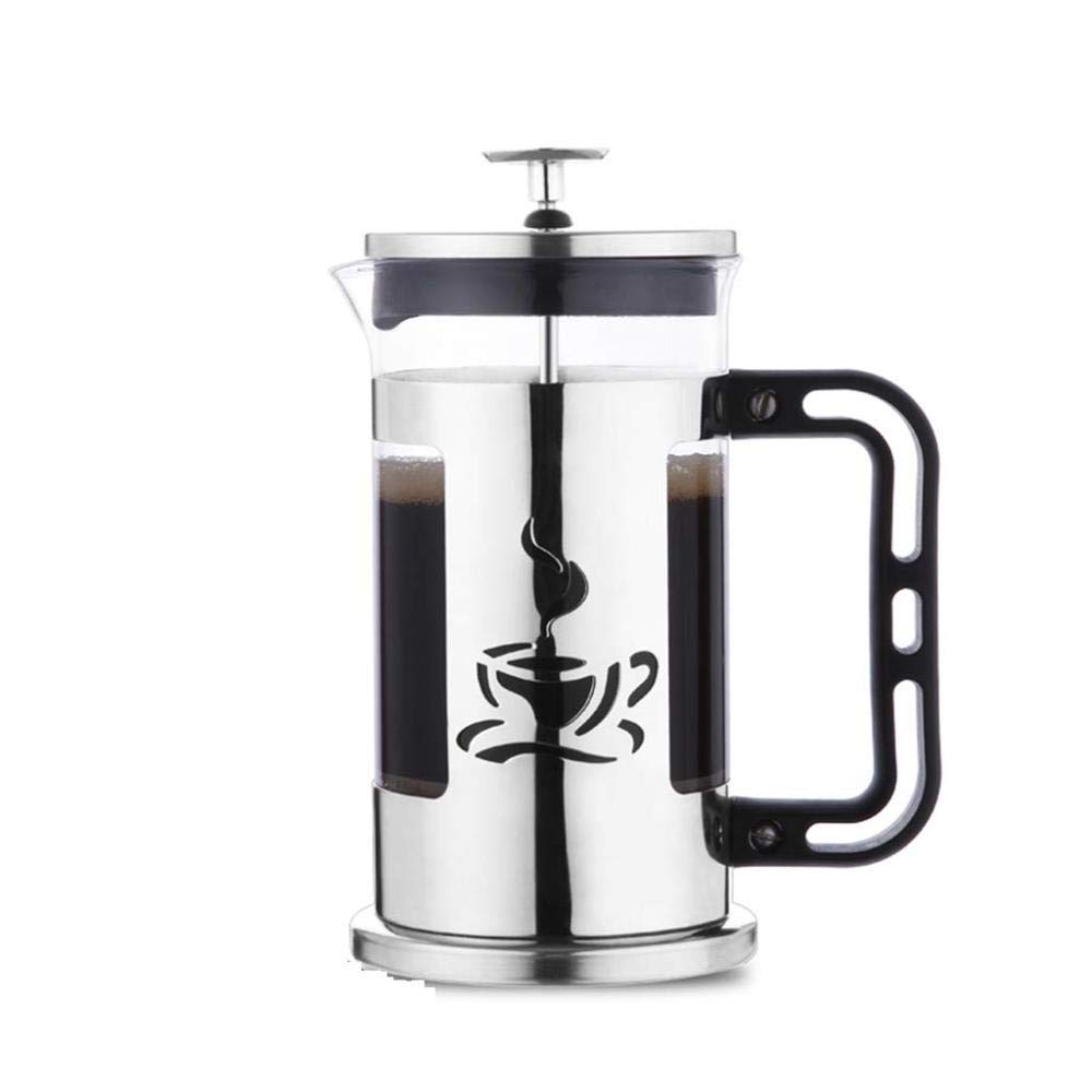 Coffee maker French Press Single Serving Coffee Maker,Stainless Steel Portable French Press Coffee Maker Double Wall Mug Free Filtration Water Isolation Tea Cup, 600ML (Size : 600ML)