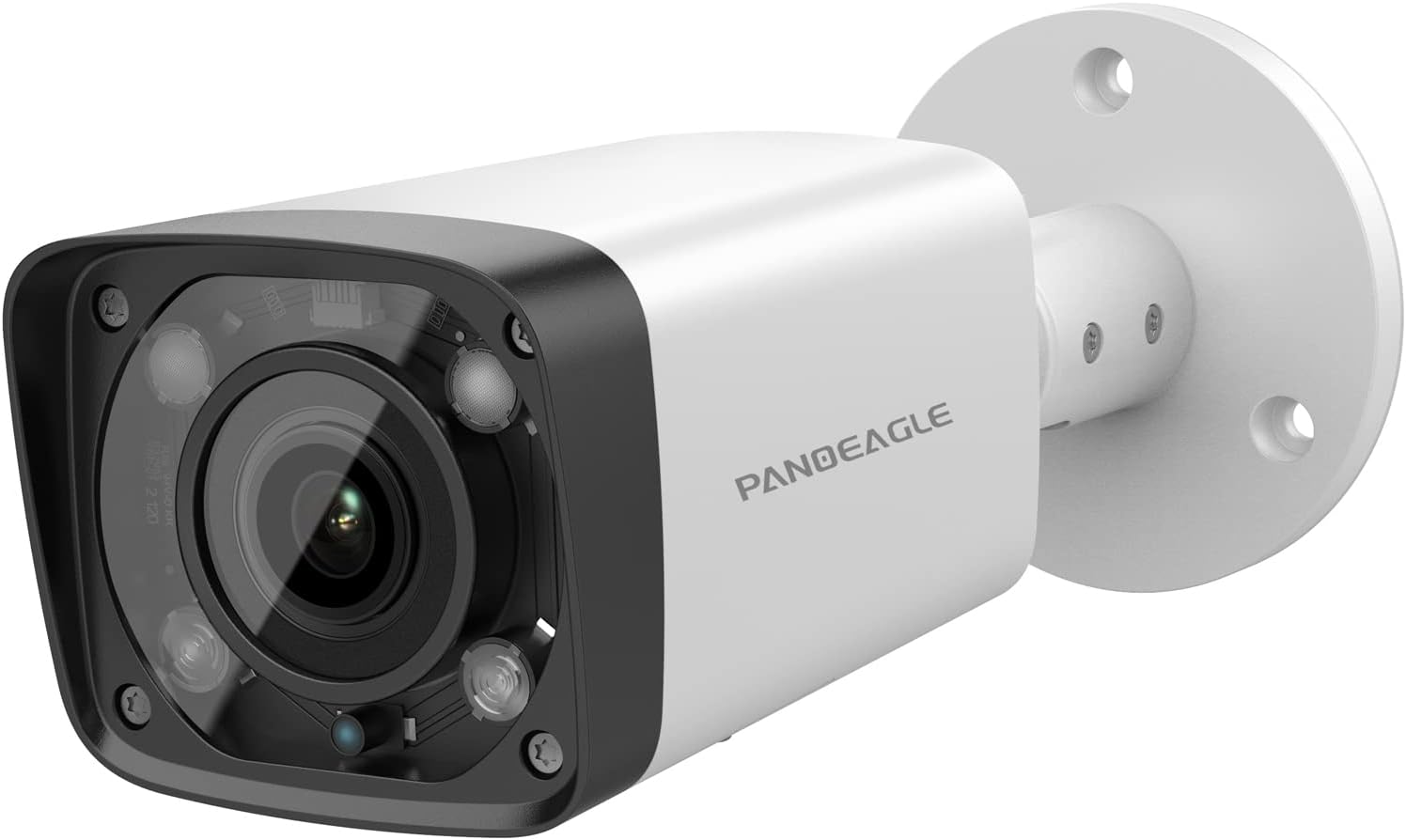 PANOEAGLE 4MP HD POE IP Camera Outdoor，2.7-13.5mm Motorized Varifocal Lens 5X Optical Zoom, All-Metal Bullet Camera，256GB SD Card Slot, 262ft Smart IR Night Vision, WDR，IP67