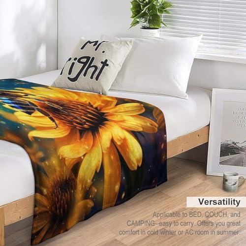 Couverture polaire douce flanelle Abeille contre le froid plaid haut de gamme toutes saisons - 7