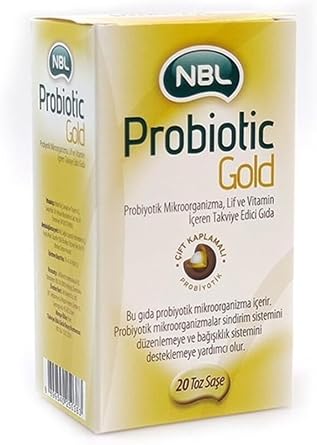 NBL Probiotic Gold 20  ase, Probiyotik Mikroorganizma, Lif ve Vitamin  eren Takviye