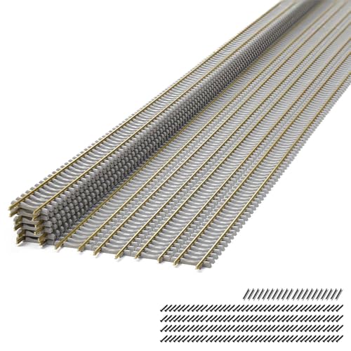 Evemodel - Evemodel Rails de train H0 1:87 1 m flexibles – Individuellement flexibles pour votre paysage ferroviaire miniature, modélisme, décoration (5/Pkg)