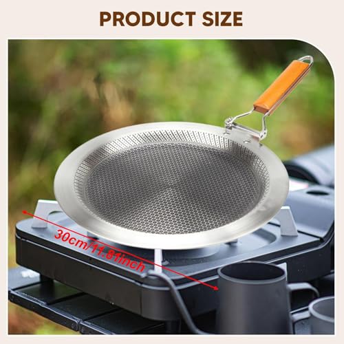 BNF® Stainless Steel Crepe Pan Induction Electric Cooktop Compatible Nonstick 30cm-Home & Kitchen-Kitchen & Home Appliances-Small Kitchen Appliances-Induction Cooktop view 2