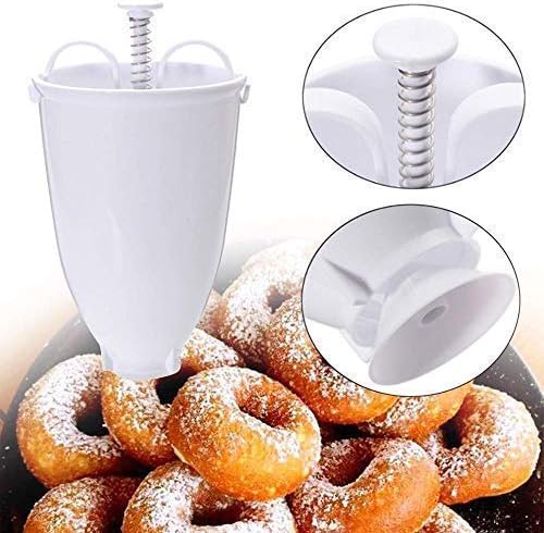 Liberty, Biscuit Donut Maker DIY Baking Tools Milking Dessert Baking Mold, Food Grade Stainless Steel Compression Spring White