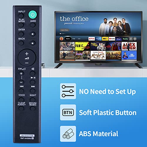 TCNOUMT Replacement RMT-AH300U Sony Sound Bar Remote Control Compatible for Sony Soundbar Home Theater System RMTAH300U HT-CT290 HT-CT291 SA-CT290 SA-CT291 HTCT290 HTCT291 SACT290 SACT291 - Image 3