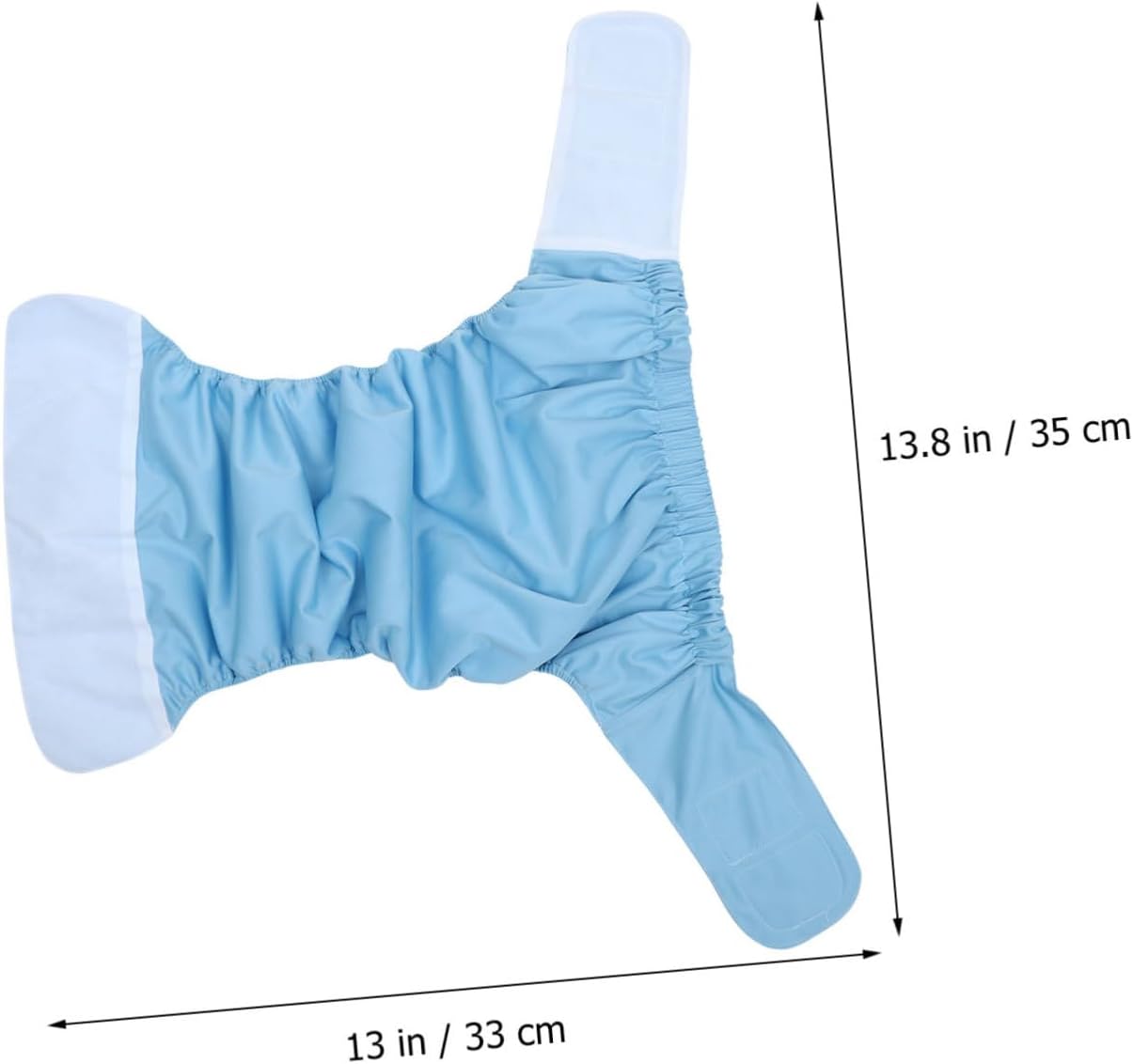 Absorbent Cloth Diaper for Adults Reusable Washable Underwear for Elderly Men Women Leakproof Design Blue