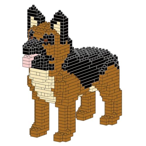 Atomic Building Kit De Construction en Mini-Blocs. Figurine D’Animal De Compagnie À Assembler. pour Collectionneurs Adultes Et Enfants. Chien Berger Allemand/German Shepherd – vue 4