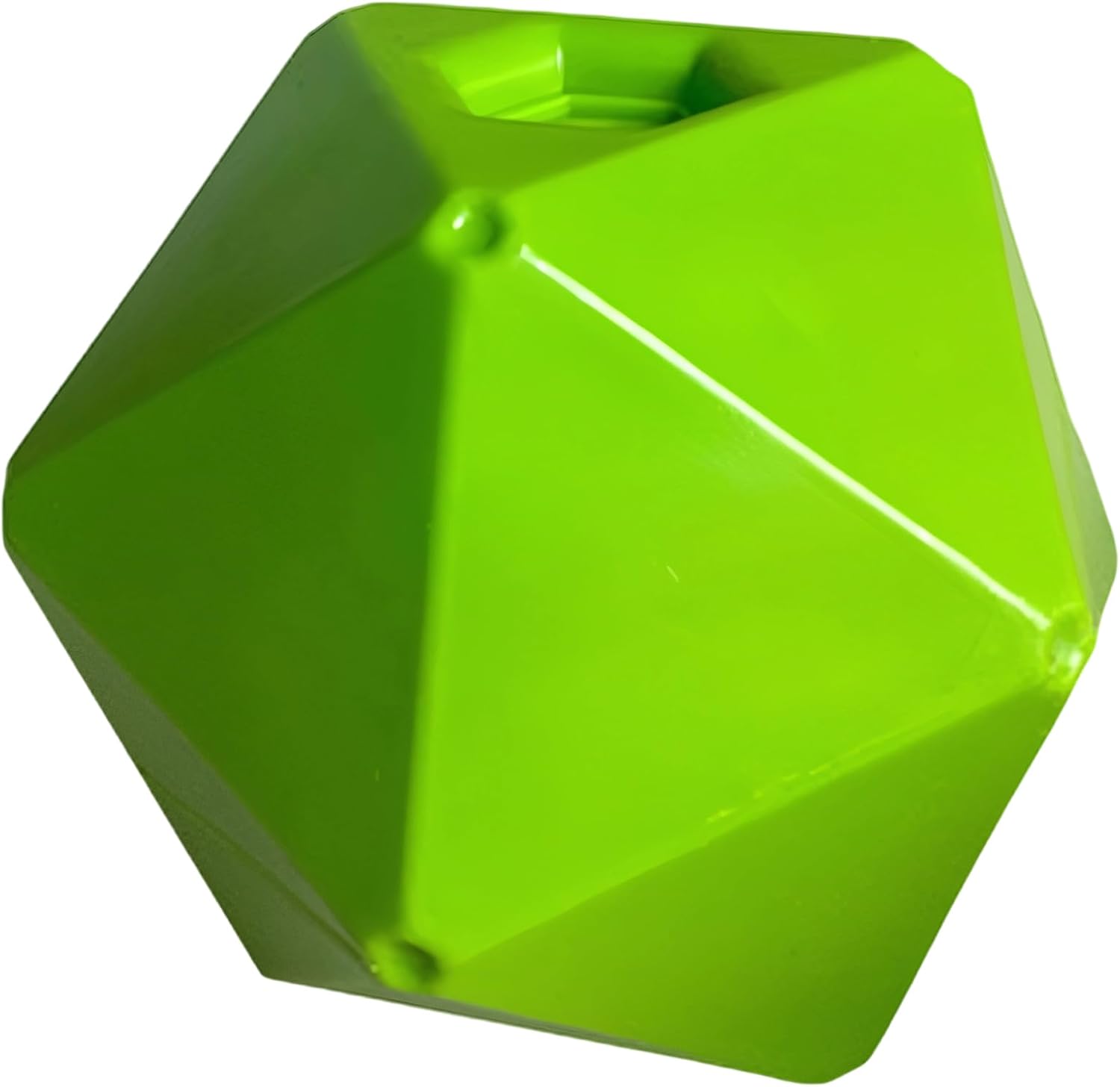 Horse Treat Ball Feeder Toy, 9 in / 23 Cm Blue with Green Accents, Food-Safe Pp Equine Play Ball, Entertaining Stress Reliever for Boredom, Enrichment for Pasture Grazing