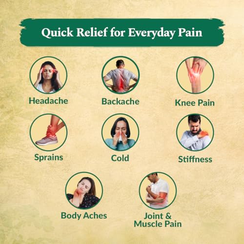Image of MEDISYNTH Homeopathic Pain Relief Balm - Pack of 2 | Relief from Headache, Cold, Back, Neck & Knee Pain, Sciatica, Sprains, Stiffness, Joint & Muscle Pain | Batch No. 06 | Exp. Apr 2029