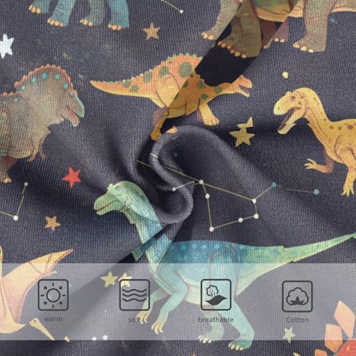 Wusikd Dinosaurs Colors Girls' Underwear Cotton Starry Night Sky Girls Briefs Soft Toddler Underwear 2T3