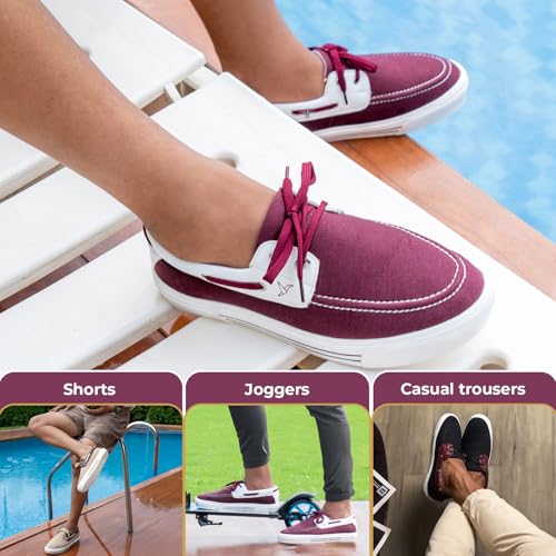 Image of YOHO Sailor Men's Versatile Stylish Breathable Canvas Boat Shoe