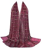 ❤Ampliamente la aplicación: Envoltura larga estolas Bufanda Bufandas Mantón, Primavera Verano Gran pañuelo de cuello para bodas Bridal Bridemaids Evening Wear Prom & Parties Beach Holiday. Sé la campana de la pelota con esta hermosa envoltura. Siendo un Cover-Ups & Sarongs en piscina y playa.