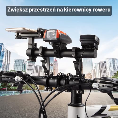 Yizhet 25cm Przedłużenie kierownicy rowerowej, przedłużka do roweru