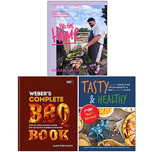 Big Has Home [Rilegato], Weber's Complete BBQ Book [Rilegato] e Tasty & Healthy F*ck That's Delicious Set di 3 libri da collezione