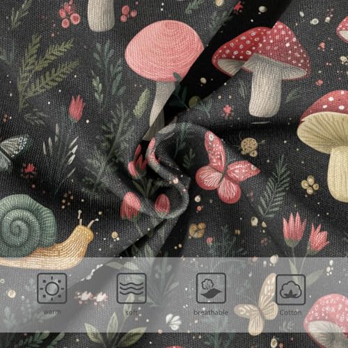 Girls Underwear Soft Cotton Mushroom Snails Butterfly Kids Panties in Sizes 2/3t, 4t, 5t, 6 and 83