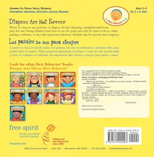 Diapers Are Not Forever / Los panales no son para siempre Board Book (Best Behavior(r)) (Spanish and English Edition) - Image 2