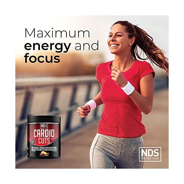 NDS-Nutrition-Cardio-Cuts-40-Pre-Workout-Supplement-Advanced-Weight-Loss-and-Pre-Cardio-Formula-with-L-Carnitine-CLA-MCTs-L-Glutamine-and-Safflower-Oil-Razz-Lemonade-40-Servings Cardio Cuts NDS Nutrition 4.0 Pre Workout Supplement - Advanced Weight Loss and Pre Cardio Formula with L-Carnitine, CLA, MCTs, L-Glutamine, and Safflower Oil - Razz Lemonade (40 Servings)