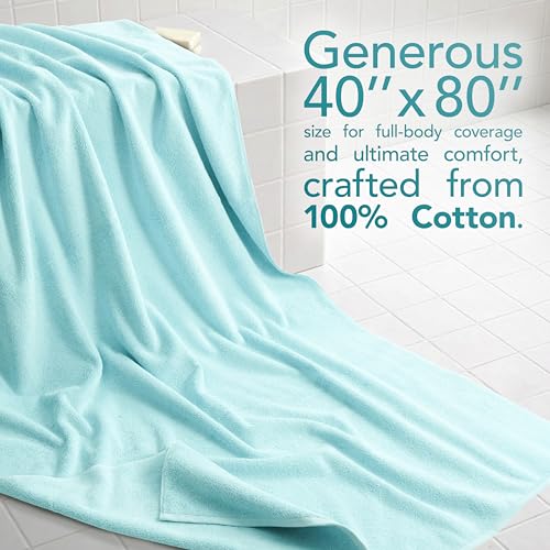 Image of American Soft Linen 100% Cotton Luxury Turkish Towels, 40x80 XL Bath Sheet | Soft Absorbent Quick Dry OEKO Tex Standard 100 Certificated Durable Machine Washable Breathable Premium Hotel Quality