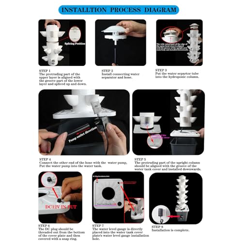 10 15 20 25 30 Torre HidropôNica, Sistema De Cultivo HidropôNico De Jardim Vertical, Tanque De áGua