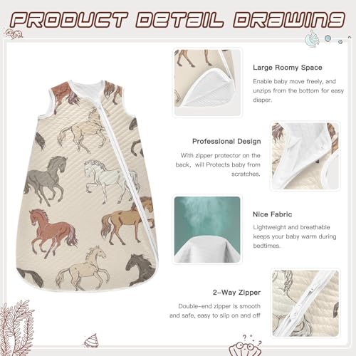 Image of vvfelixl Bright Funny Dinosaurs Baby Sleeping Bag Sleep Sack,Baby Wearable Blanket Sleep Suit for 0-6 Months